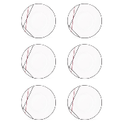 6 assiettes plates 29 cm BISTROT CHEF 
