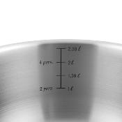 3 casseroles 16/18/20 cm amovible inox 18/8 induction