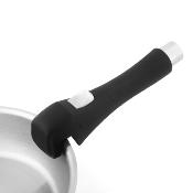 3 poêles 20/24/28 cm amovible inox 18/8 induction 