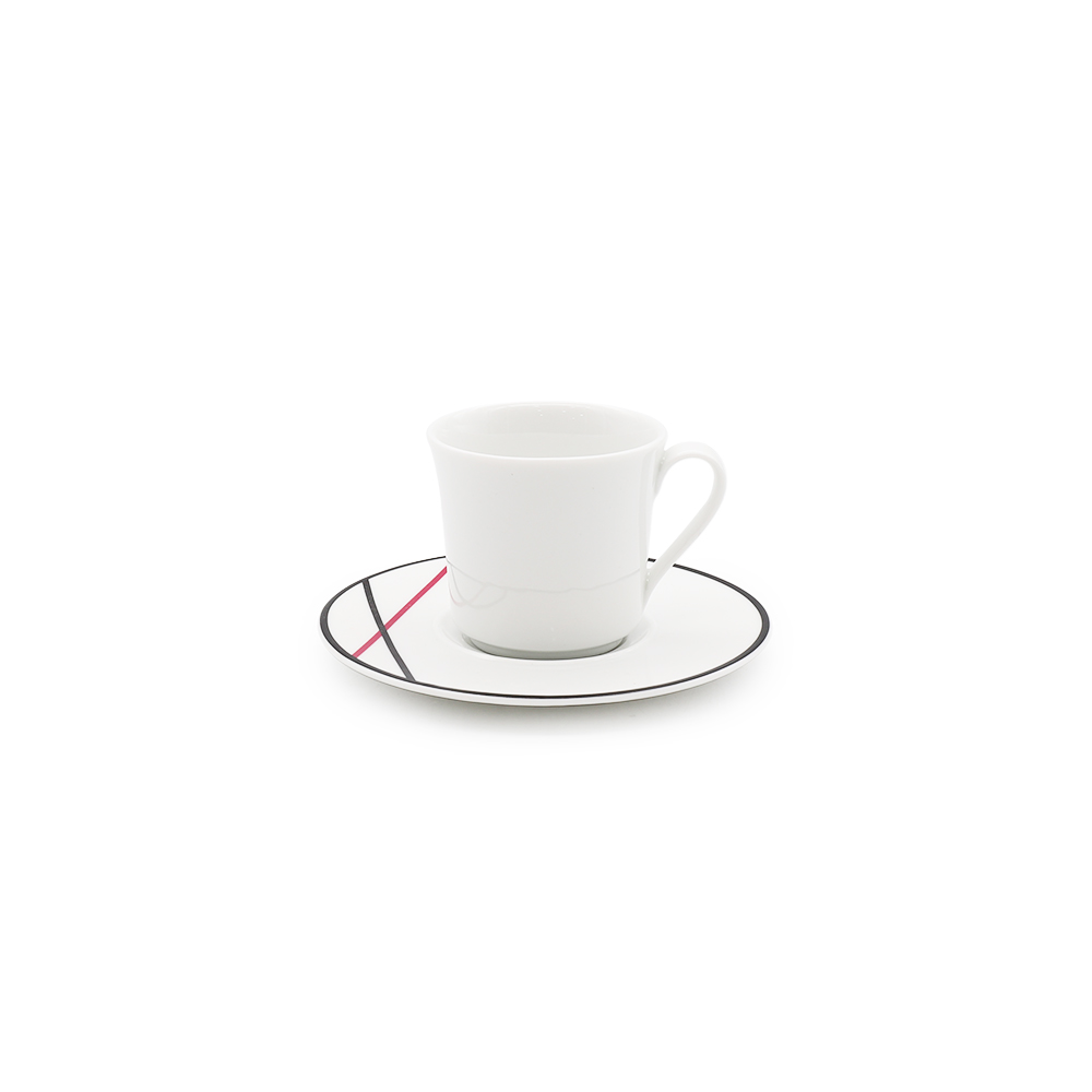 Coffret 6 Tasses Café Expresso Colorée Bistrot ANTICLINE - Innox Deco